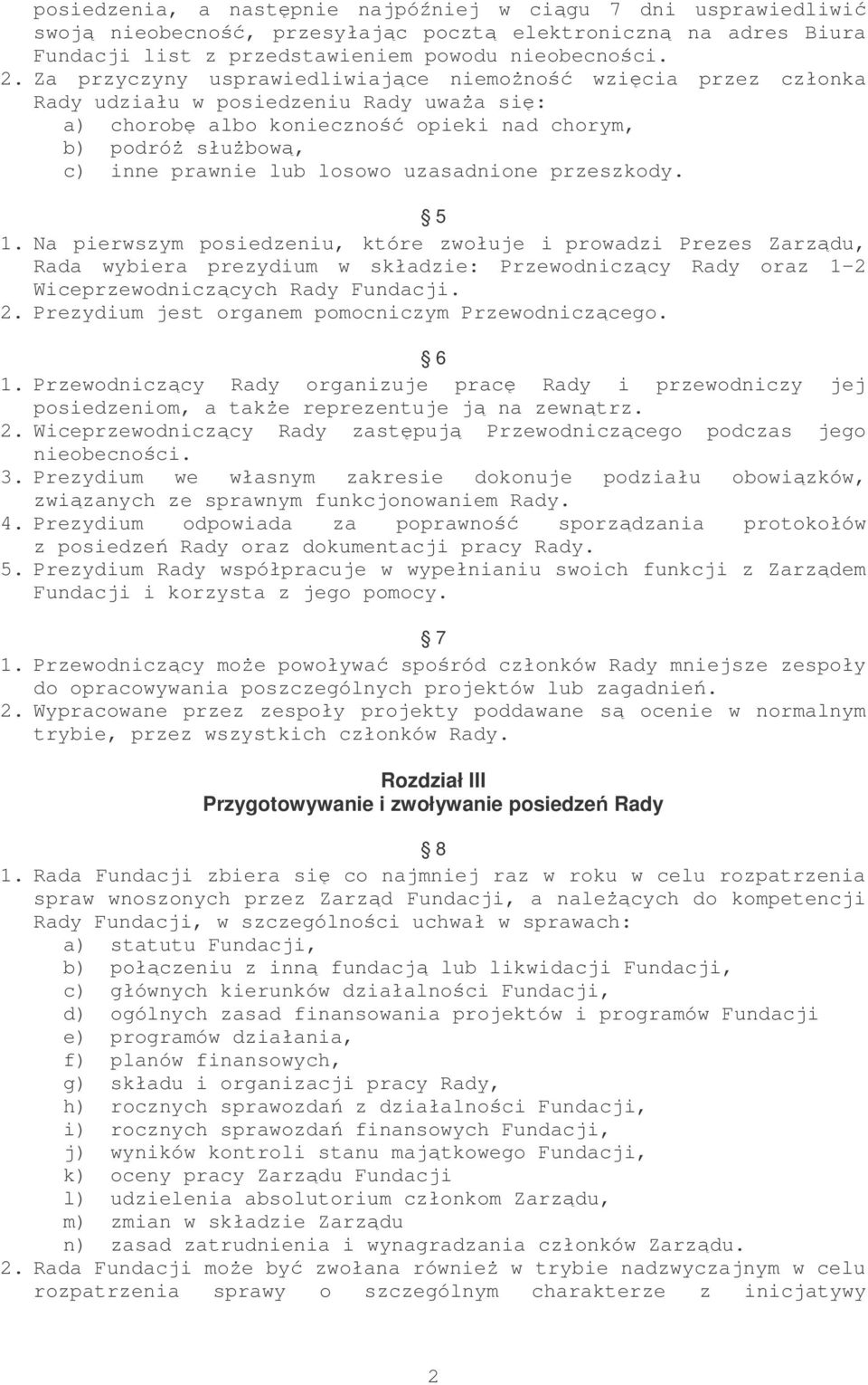 losowo uzasadnione przeszkody. 5 1.