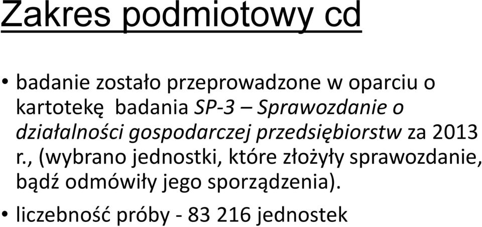 przedsiębiorstw za 2013 r.