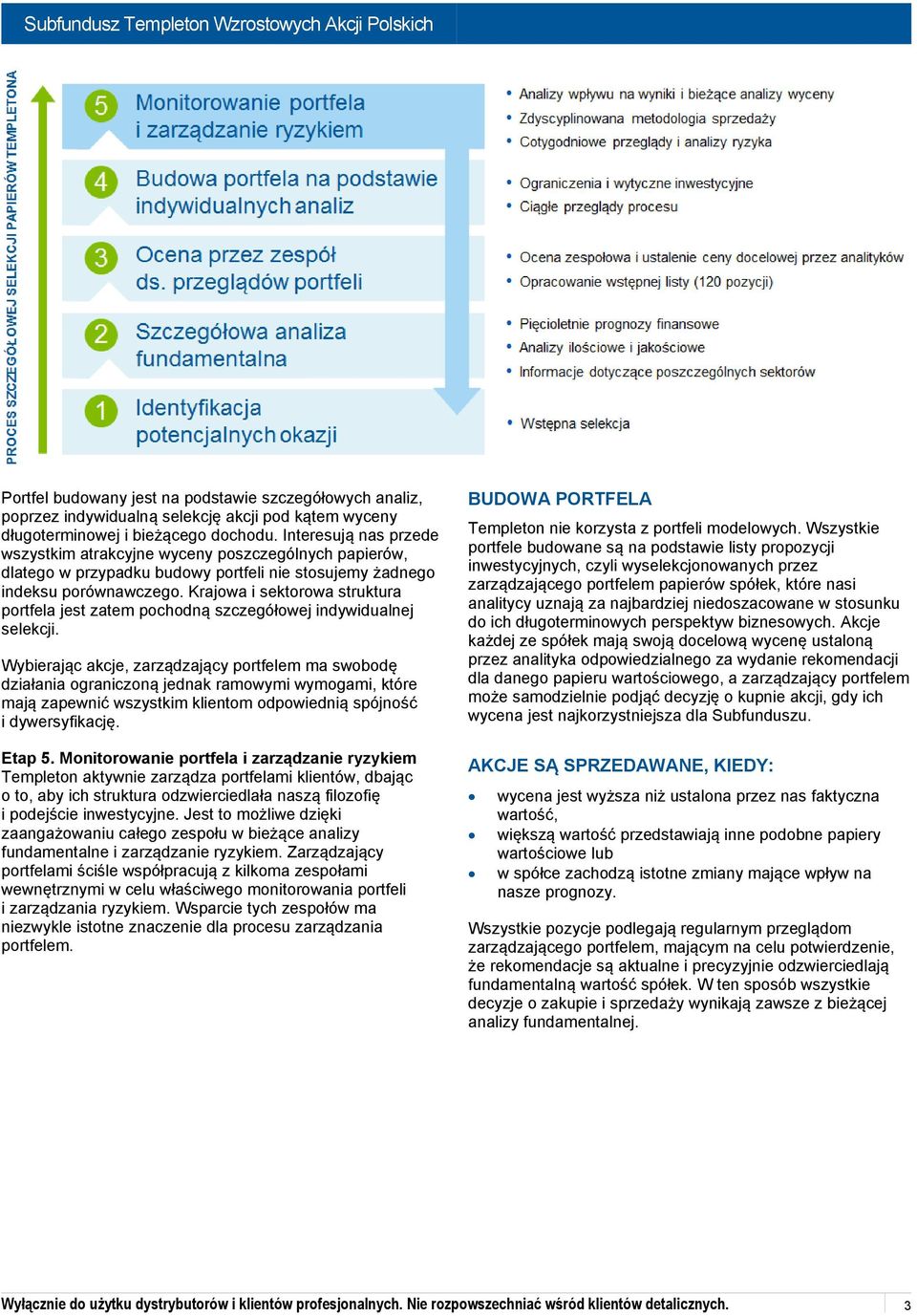 Krajowa i sektorowa struktura portfela jest zatem pochodną szczegółowej indywidualnej selekcji.