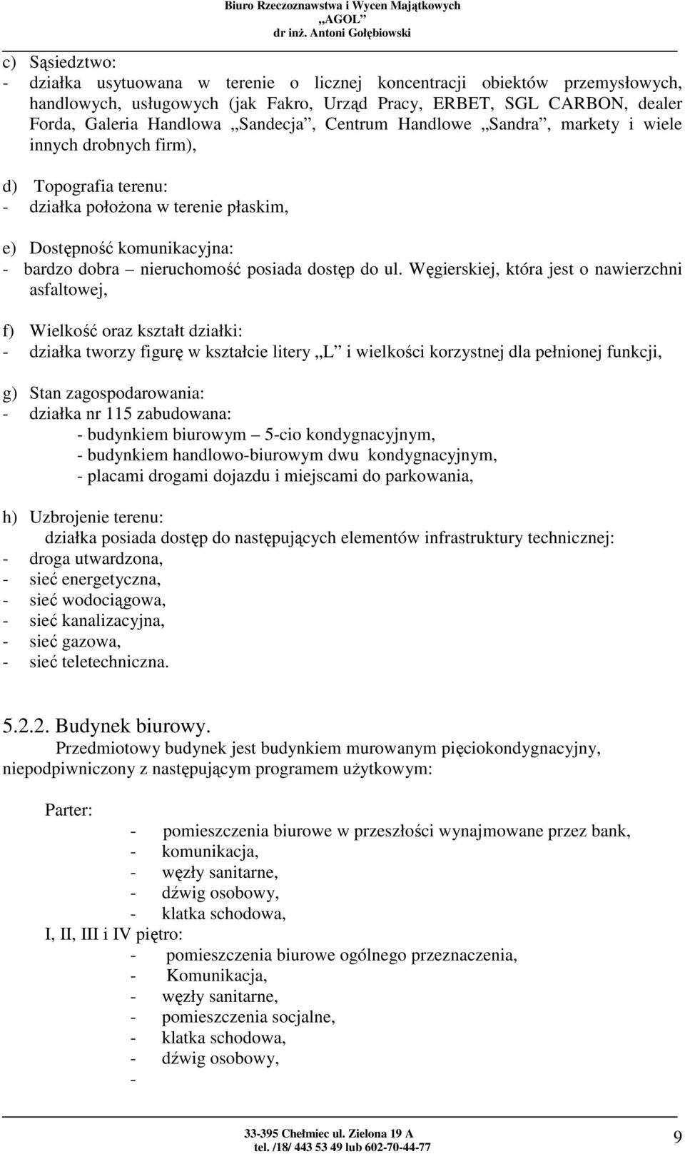 dostęp do ul.