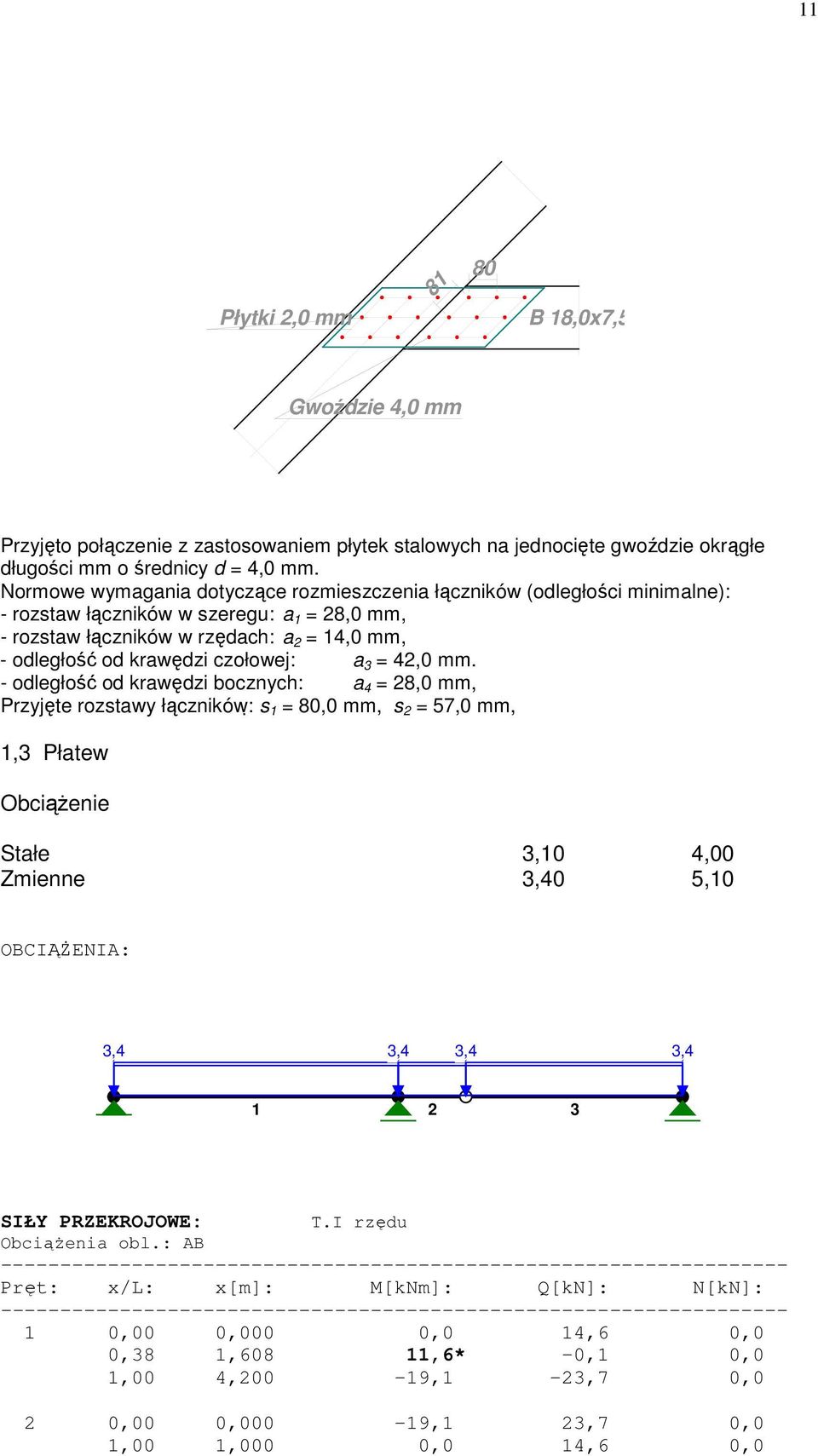 czołowej: a 3 = 42,0 mm.