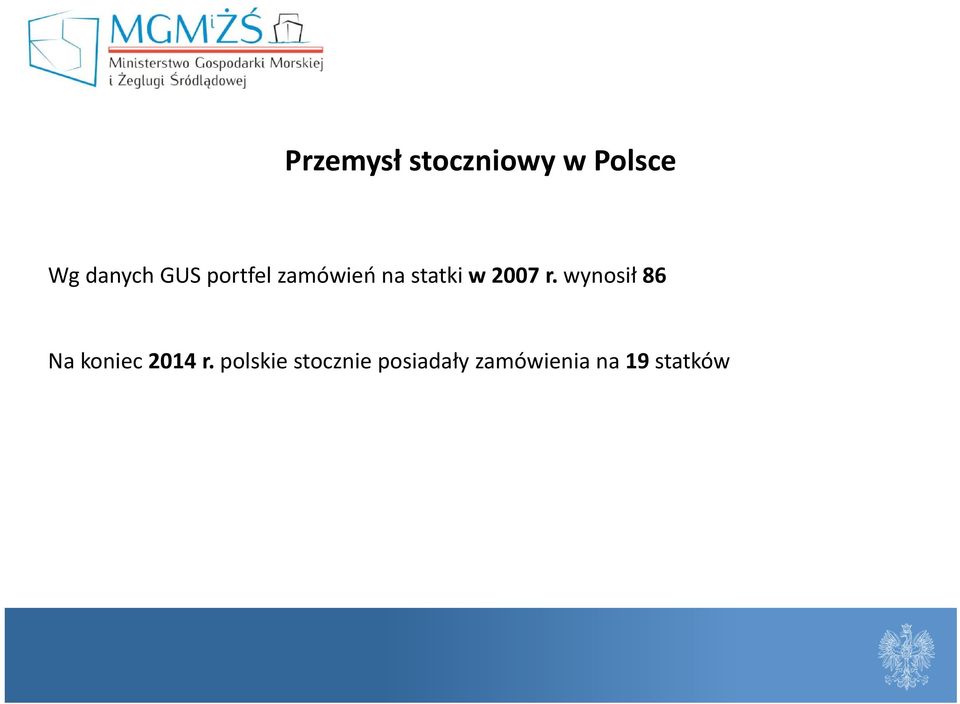 wynosił 86 Na koniec 2014 r.