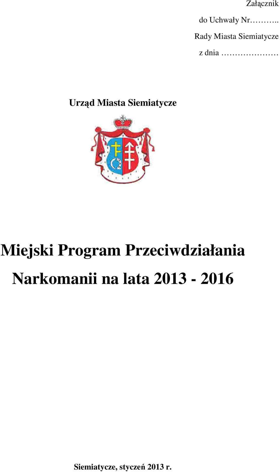 Miasta Siemiatycze Miejski Program