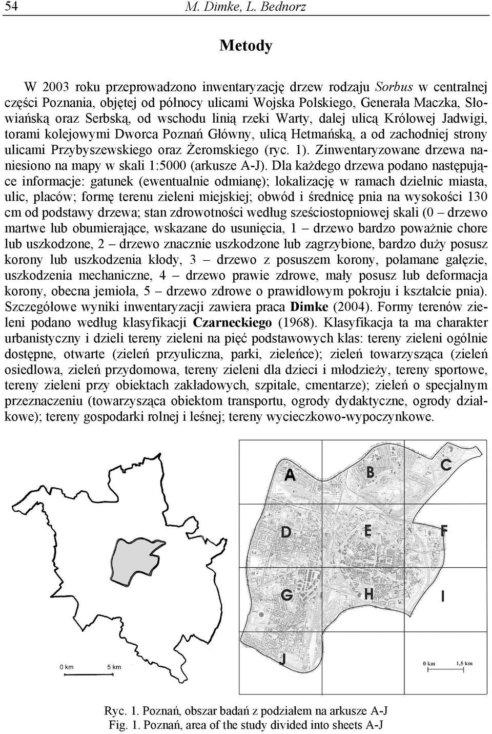 wschodu linią rzeki Warty, dalej ulicą Królowej Jadwigi, torami kolejowymi Dworca Poznań Główny, ulicą Hetmańską, a od zachodniej strony ulicami Przybyszewskiego oraz Żeromskiego (ryc. 1).