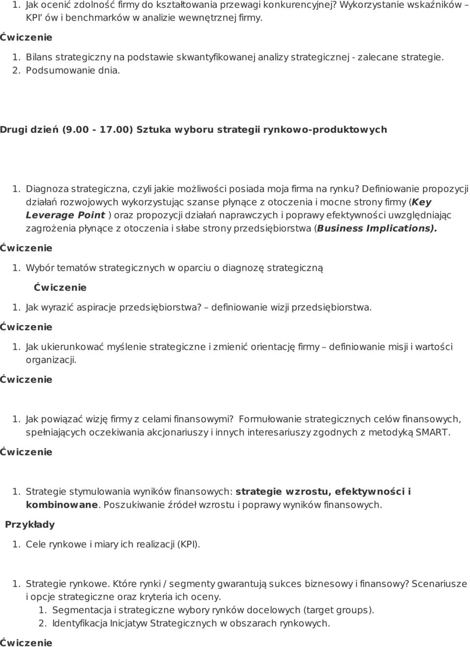 Diagnoza strategiczna, czyli jakie możliwości posiada moja firma na rynku?