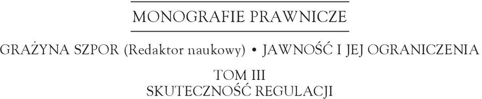 naukowy) JAWNOŚĆ I JEJ