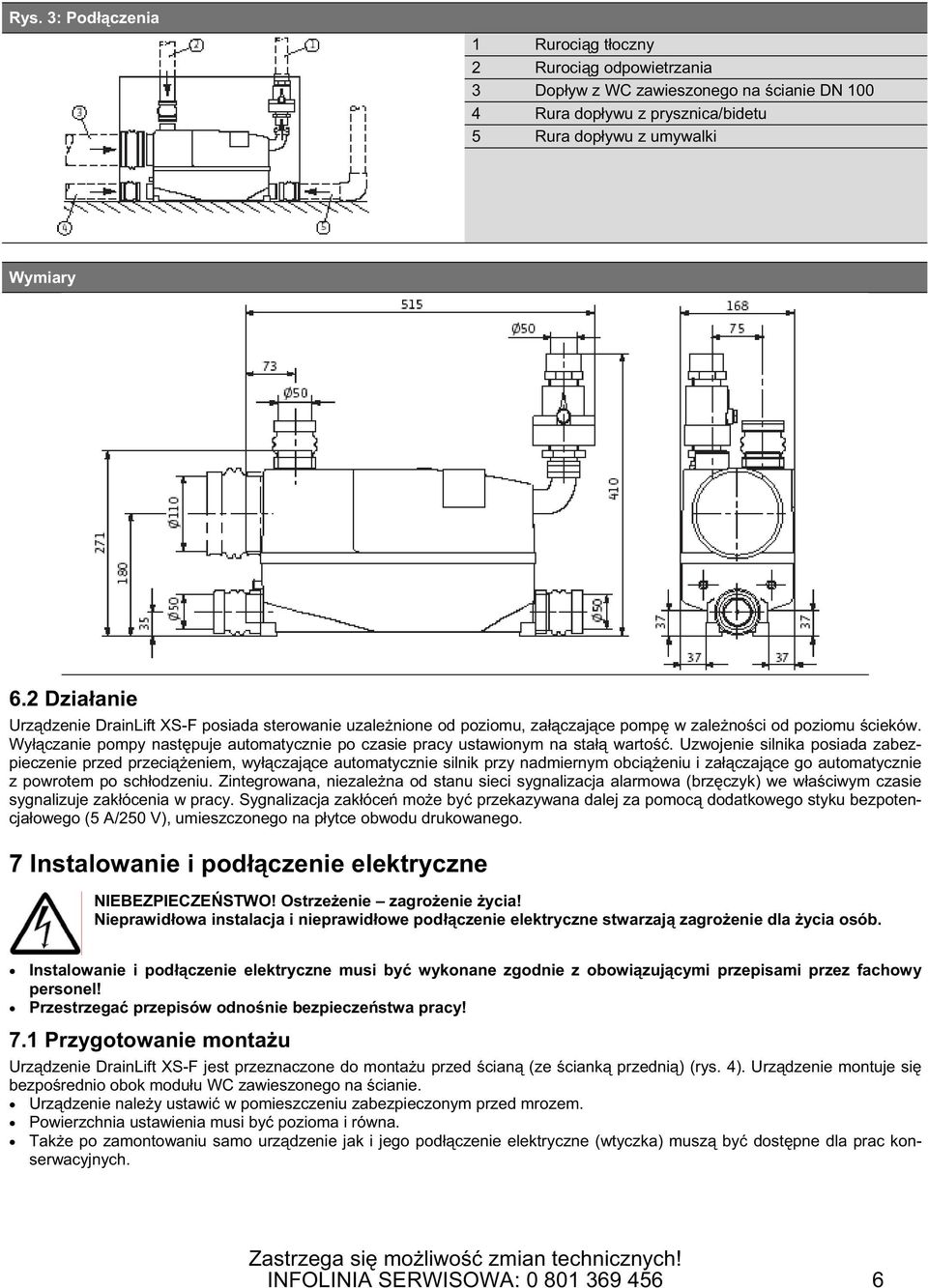 Wy czanie pompy nast puje automatycznie po czasie pracy ustawionym na sta warto.