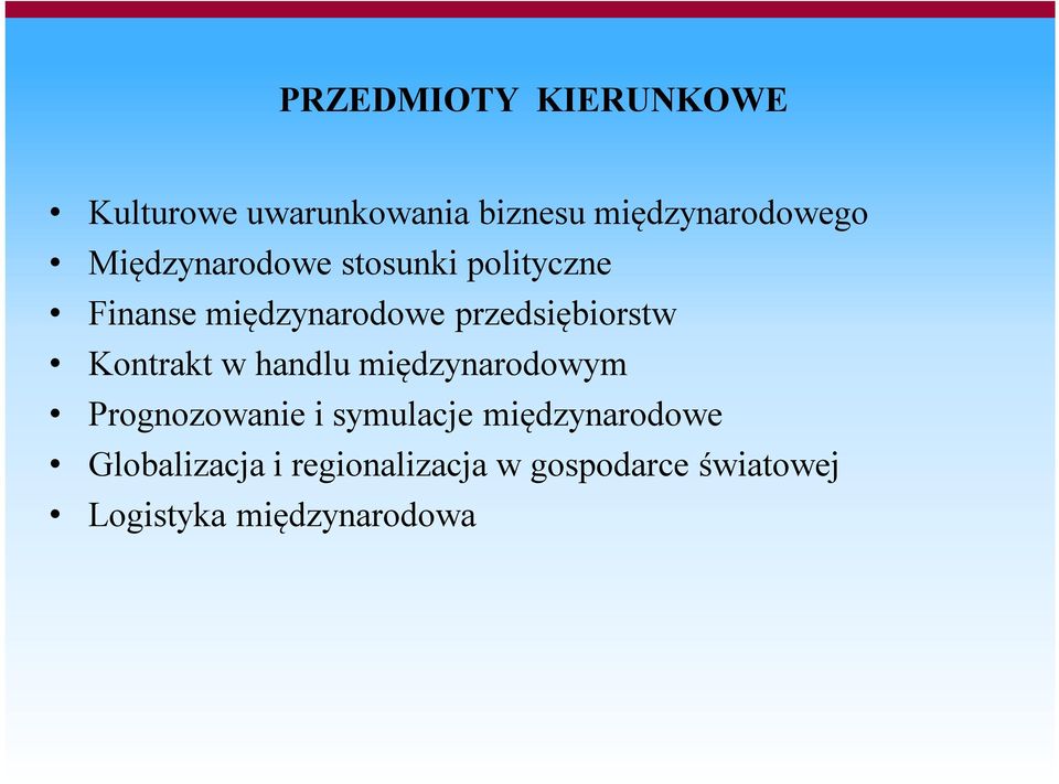 Kontrakt w handlu międzynarodowym Prognozowanie i symulacje międzynarodowe