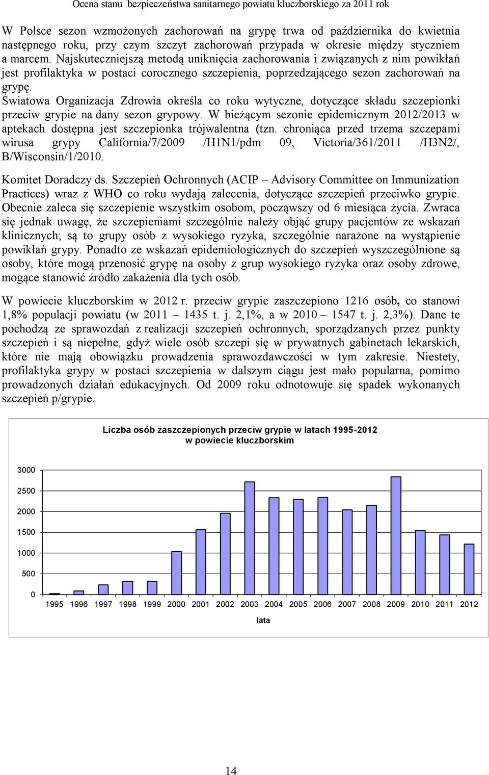 Najskuteczniejszą metodą uniknięcia zachorowania i związanych z nim powikłań jest profilaktyka w postaci corocznego szczepienia, poprzedzającego sezon zachorowań na grypę.