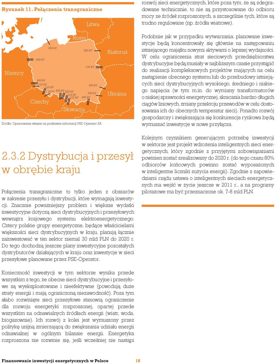 podstawie informacji PSE-Operator SA Białoruś Ukraina rozwój sieci energetycznych, które poza tym, że są zdegradowane technicznie, to nie są przystosowane do odbioru mocy ze źródeł rozproszonych, a