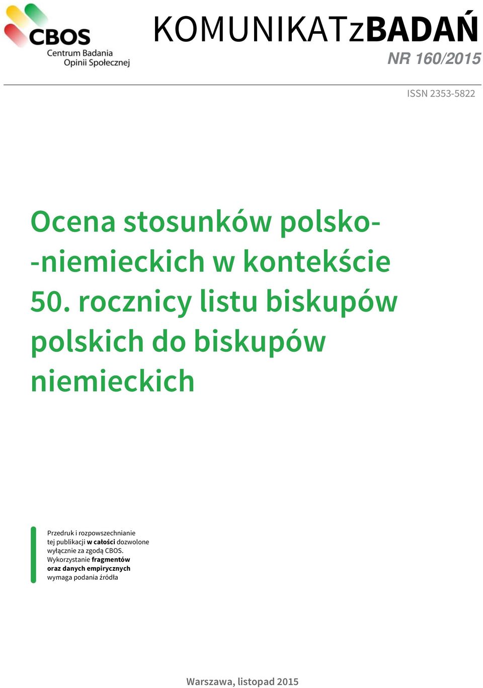 rocznicy listu biskupów polskich do biskupów niemieckich Przedruk i