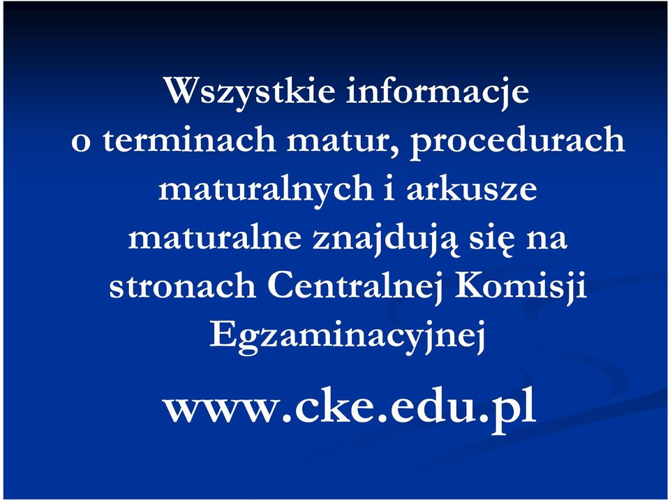 maturalne znajdują się na stronach