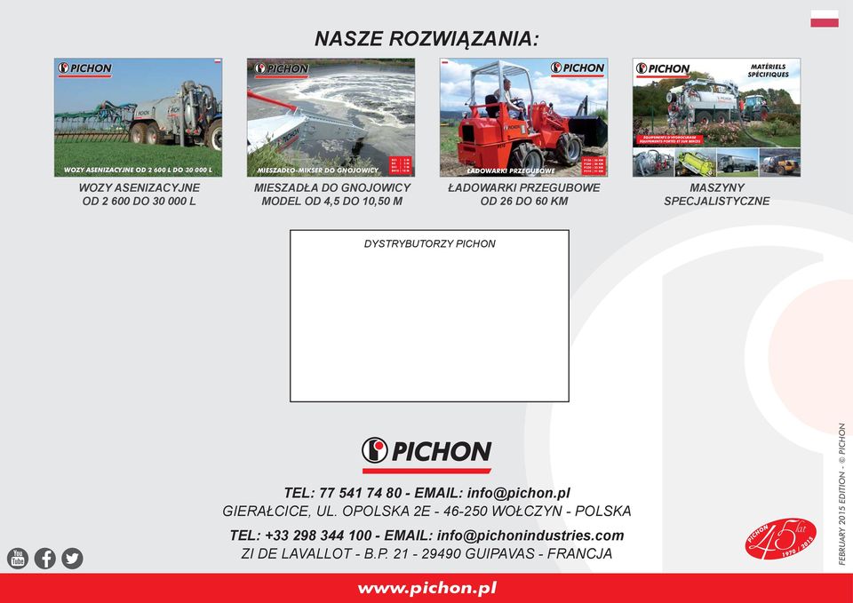 TEL: 77 541 74 80 - EMAIL: info@pichon.pl GIERAŁCICE, UL.