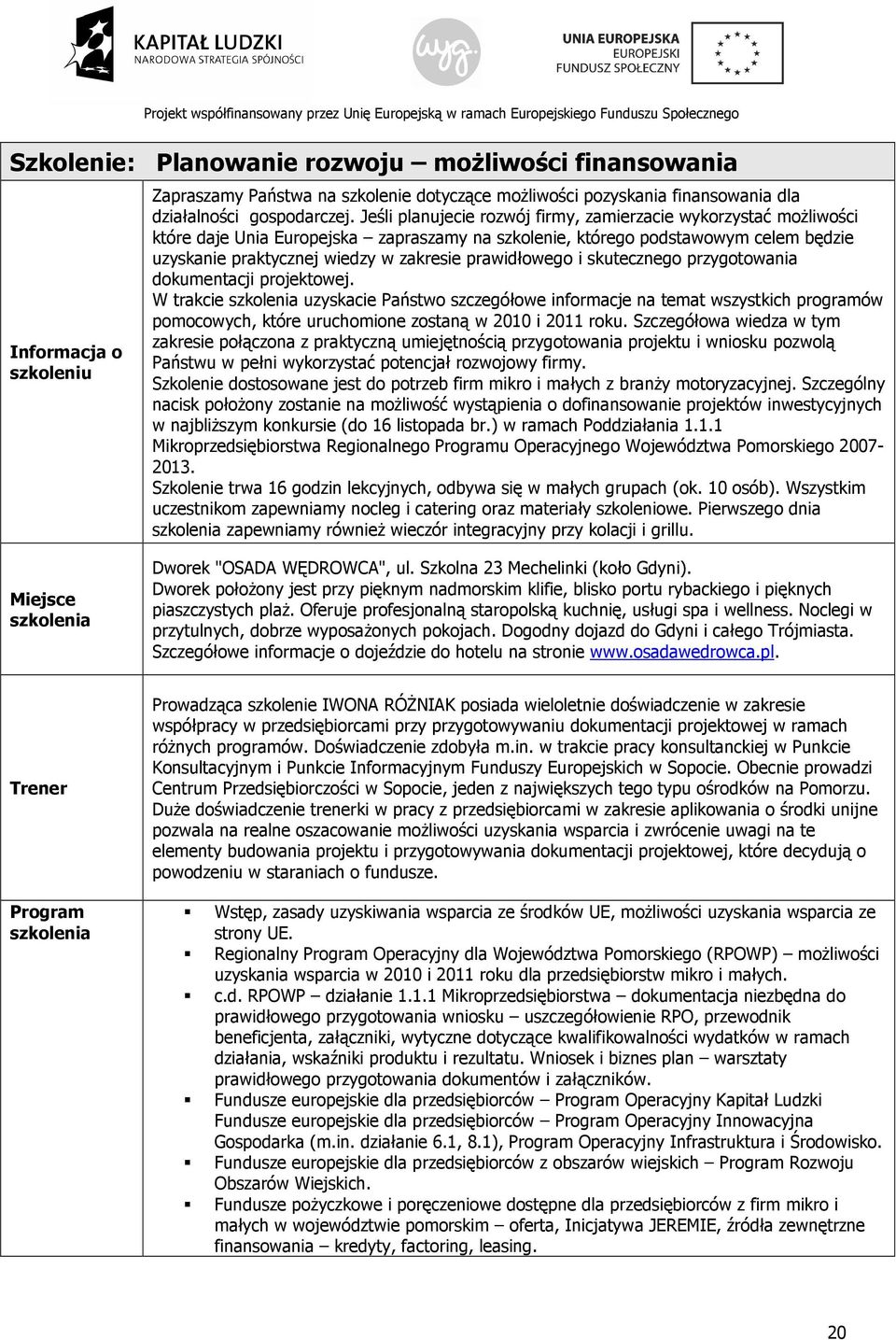 prawidłowego i skutecznego przygotowania dokumentacji projektowej.