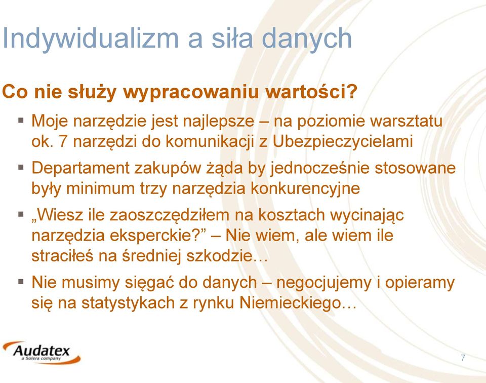 narzędzia konkurencyjne Wiesz ile zaoszczędziłem na kosztach wycinając narzędzia eksperckie?