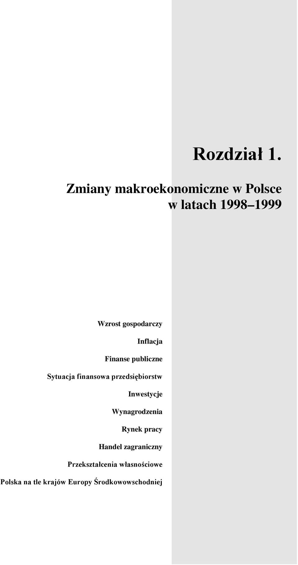 gospodarczy Inflacja Finanse publiczne Sytuacja finansowa