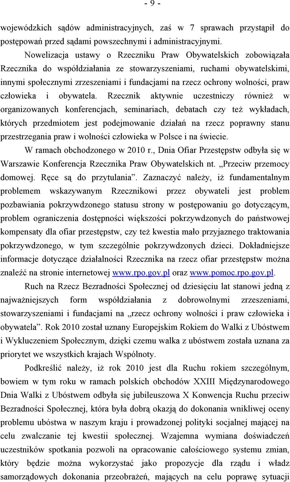 wolności, praw człowieka i obywatela.