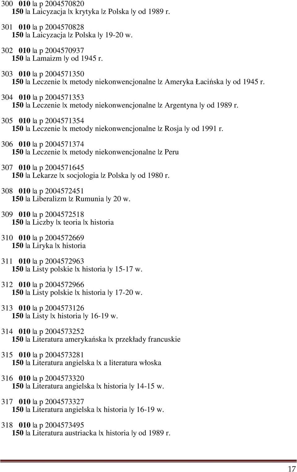 305 010 a p 2004571354 150 a Leczenie x metody niekonwencjonalne z Rosja y od 1991 r.