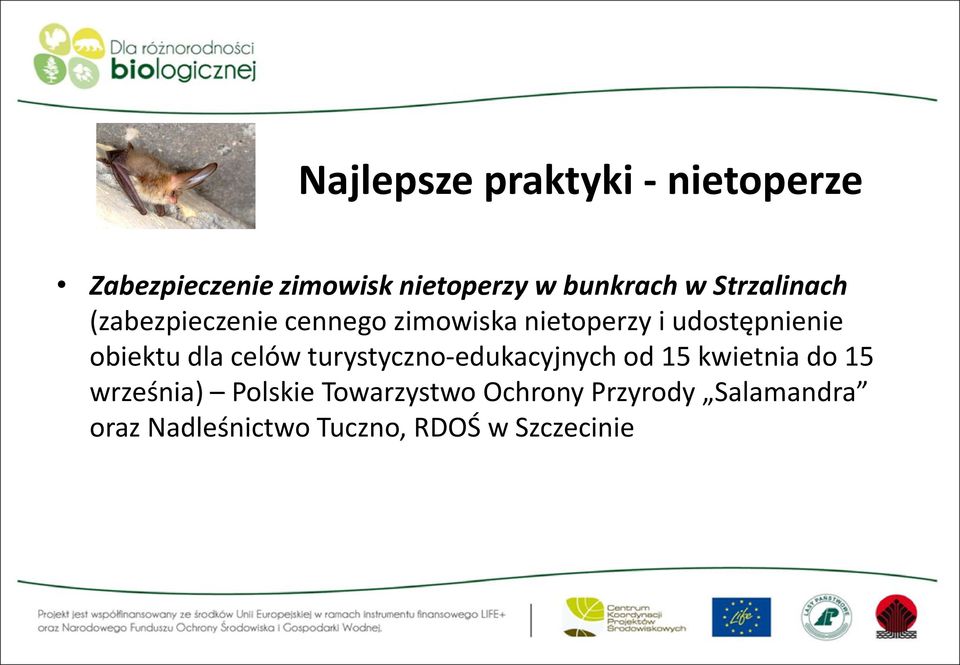 obiektu dla celów turystyczno-edukacyjnych od 15 kwietnia do 15 września)