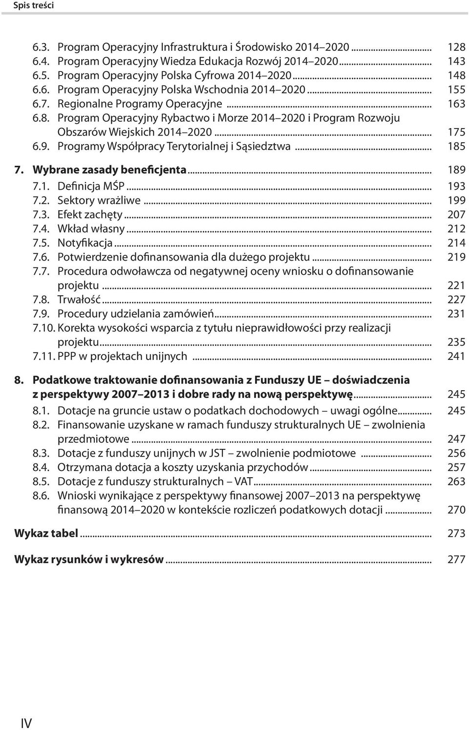 .. 175 6.9. Programy Współpracy Terytorialnej i Sąsiedztwa... 185 7. Wybrane zasady beneficjenta... 189 7.1. Definicja MŚP... 193 7.2. Sektory wrażliwe... 199 7.3. Efekt zachęty... 207 7.4.