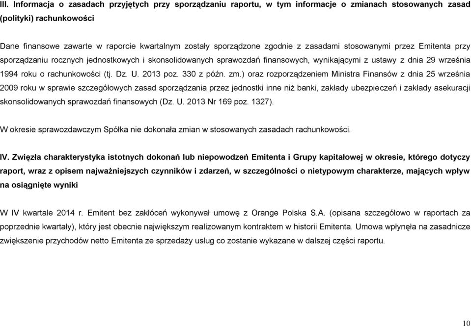 rachunkowości (tj. Dz. U. 2013 poz. 330 z późn. zm.