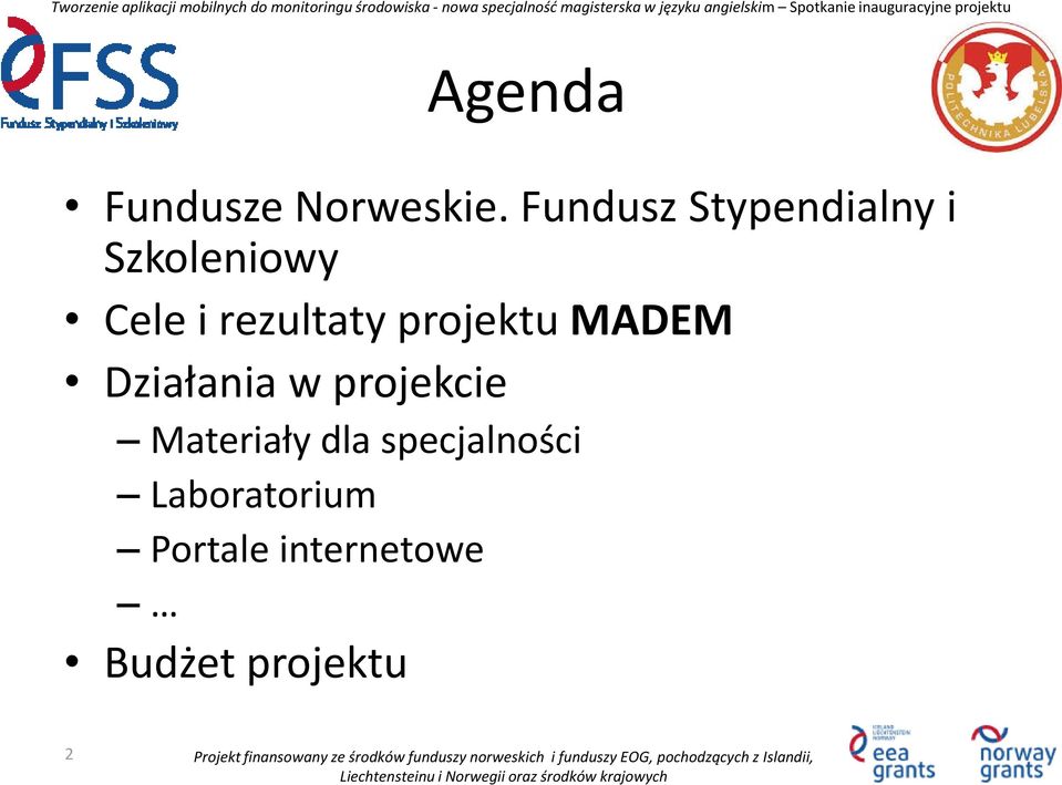 rezultaty projektu MADEM Działania w projekcie