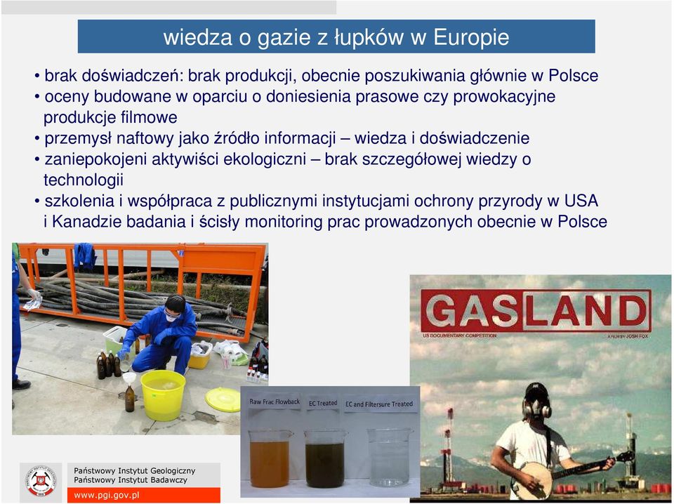 wiedza i doświadczenie zaniepokojeni aktywiści ekologiczni brak szczegółowej wiedzy o technologii szkolenia i