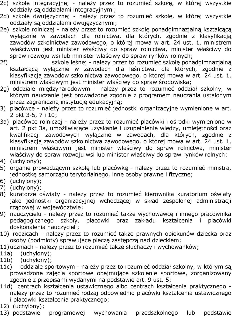 zawodów szkolnictwa zawodowego, o której mowa w art. 24 ust.