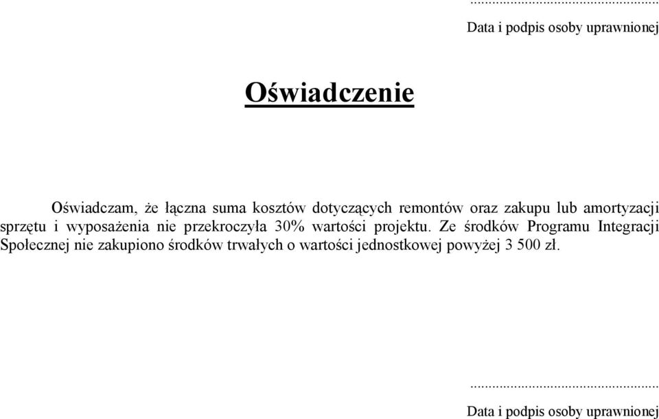 przekroczyła 30% wartości projektu.