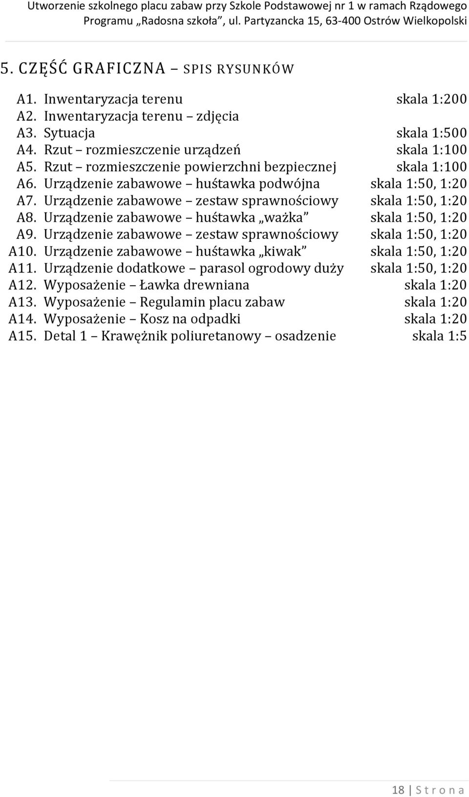 Urządzenie zabawowe huśtawka ważka skala 1:50, 1:20 A9. Urządzenie zabawowe zestaw sprawnościowy skala 1:50, 1:20 A10. Urządzenie zabawowe huśtawka kiwak skala 1:50, 1:20 A11.