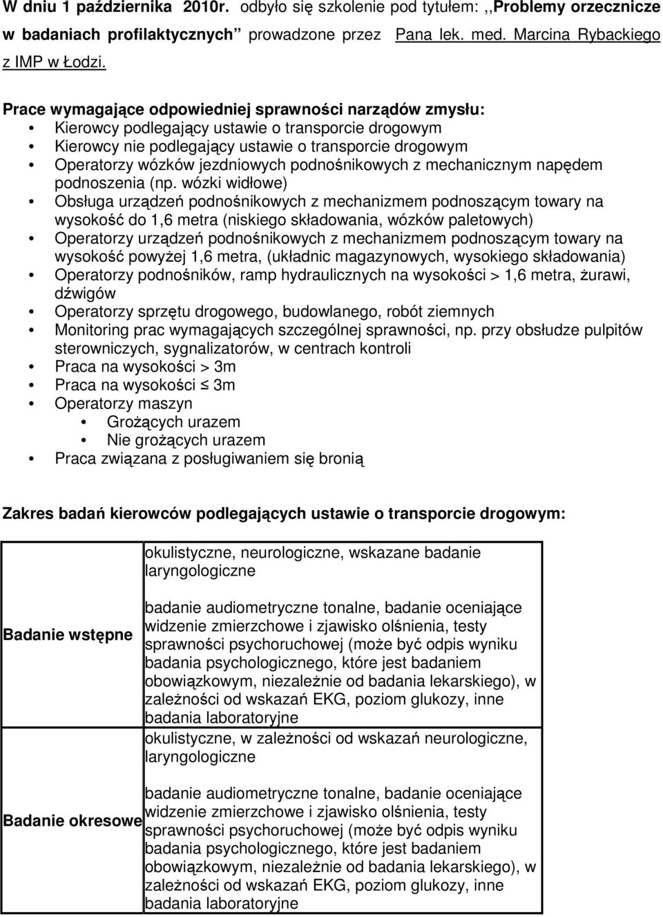 podnośnikowych z mechanicznym napędem podnoszenia (np.