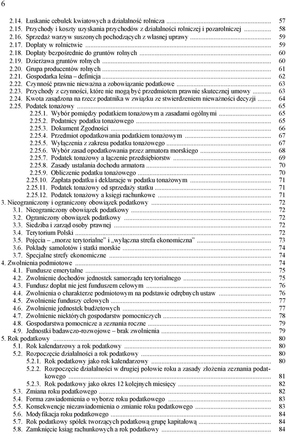 Grupa producentów rolnych... 61 2.21. Gospodarka leśna definicja... 62 2.22. Czynność prawnie nieważna a zobowiązanie podatkowe... 63 2.23.