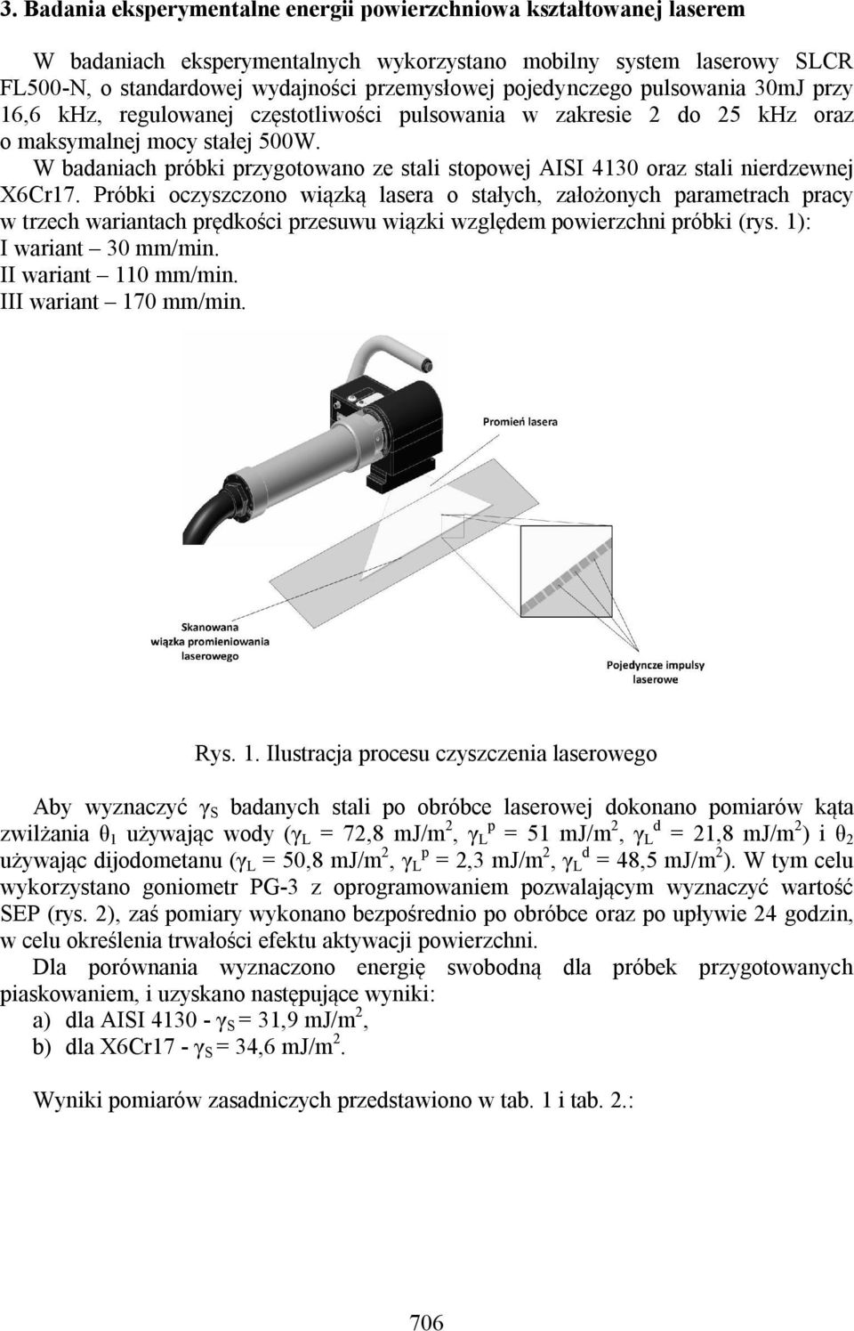 W baaniach róbki rzygotowano ze stali stoowej AISI 4130 oraz stali nierzewnej X6Cr17.