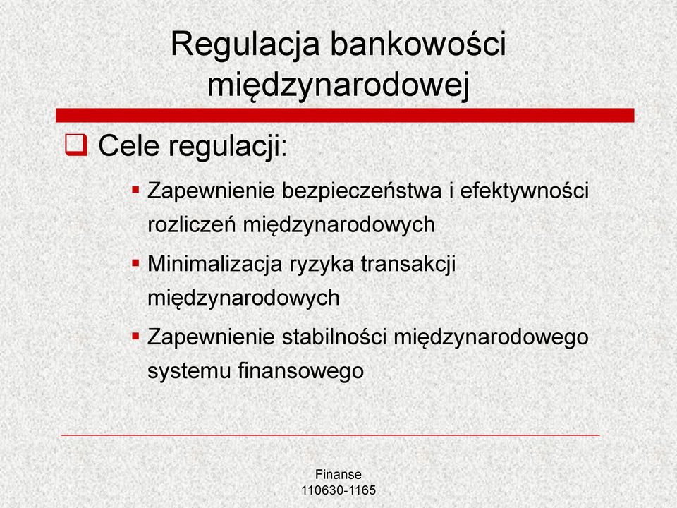 międzynarodowych Minimalizacja ryzyka transakcji