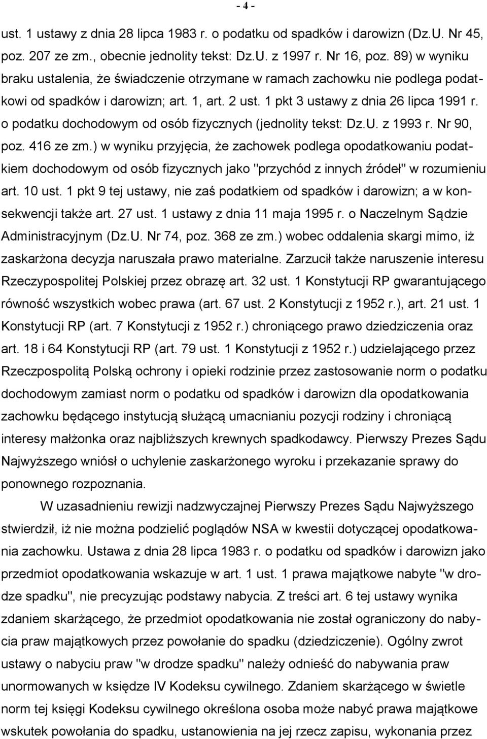 o podatku dochodowym od osób fizycznych (jednolity tekst: Dz.U. z 1993 r. Nr 90, poz. 416 ze zm.