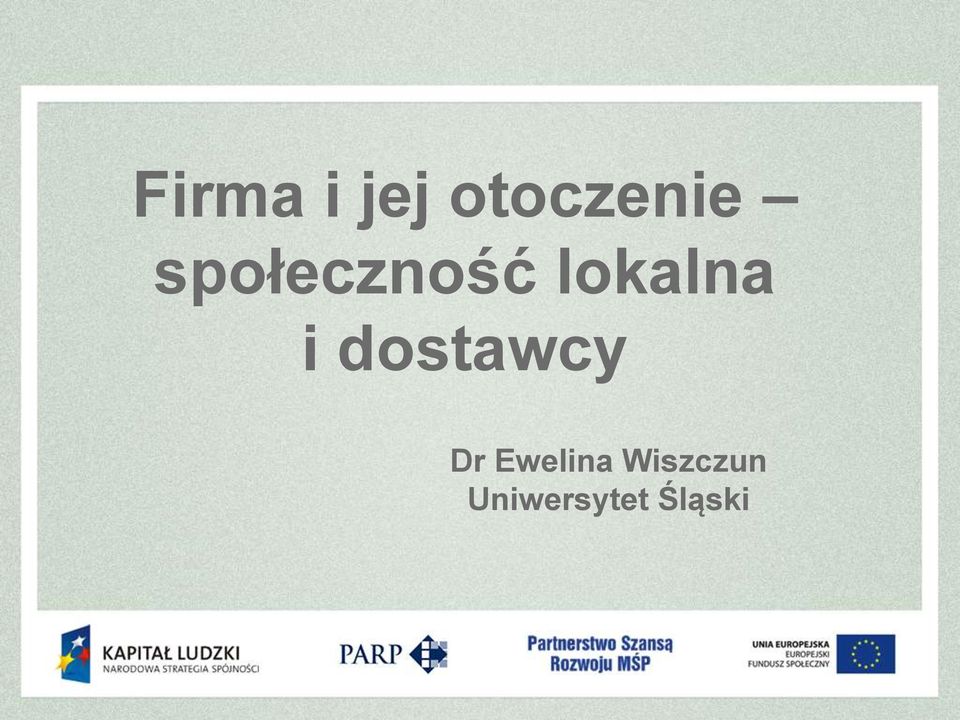 dostawcy Dr Ewelina