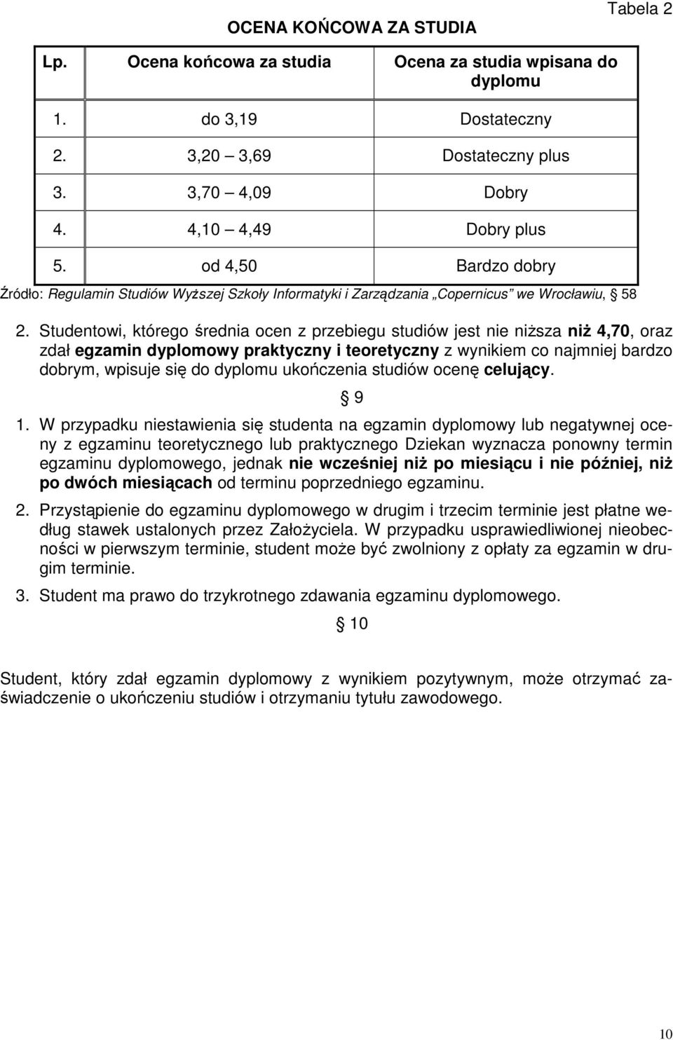 Studentowi, którego średnia ocen z przebiegu studiów jest nie niższa niż 4,70, oraz zdał egzamin dyplomowy praktyczny i teoretyczny z wynikiem co najmniej bardzo dobrym, wpisuje się do dyplomu