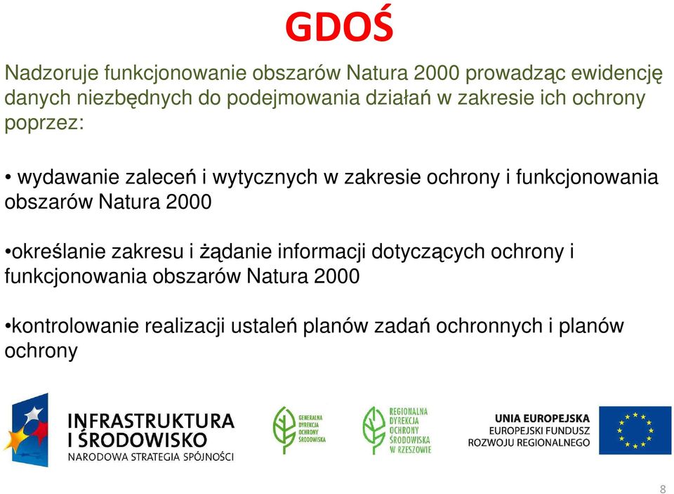 ochrony i funkcjonowania obszarów Natura 2000 okre lanie zakresu i danie informacji dotycz cych