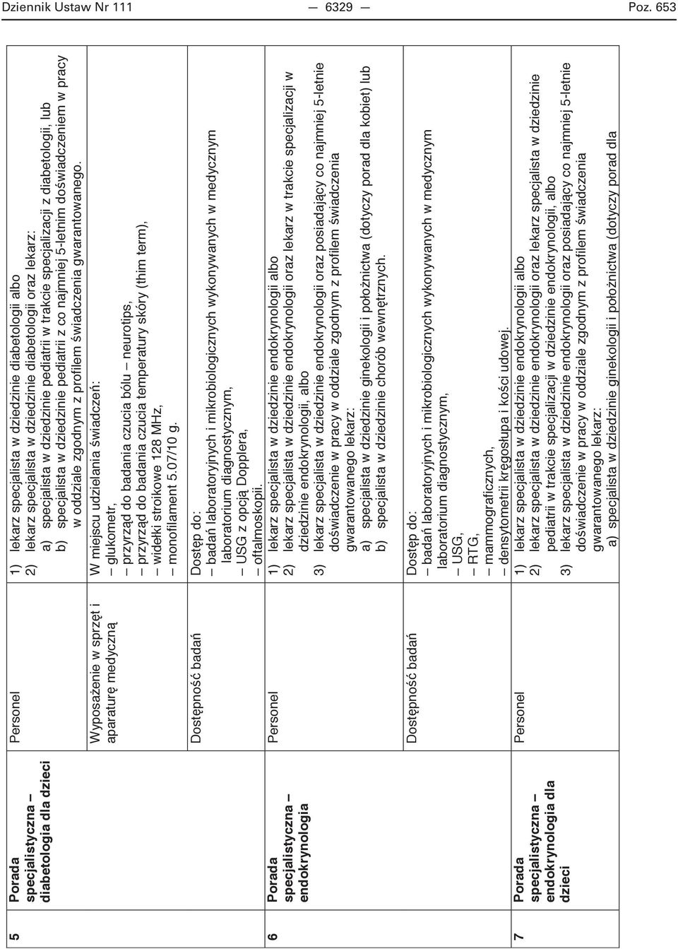 diabetologii albo 2) lekarz specjalista w dziedzinie diabetologii oraz lekarz: a) specjalista w dziedzinie pediatrii w trakcie specjalizacji z diabetologii, lub b) specjalista w dziedzinie pediatrii