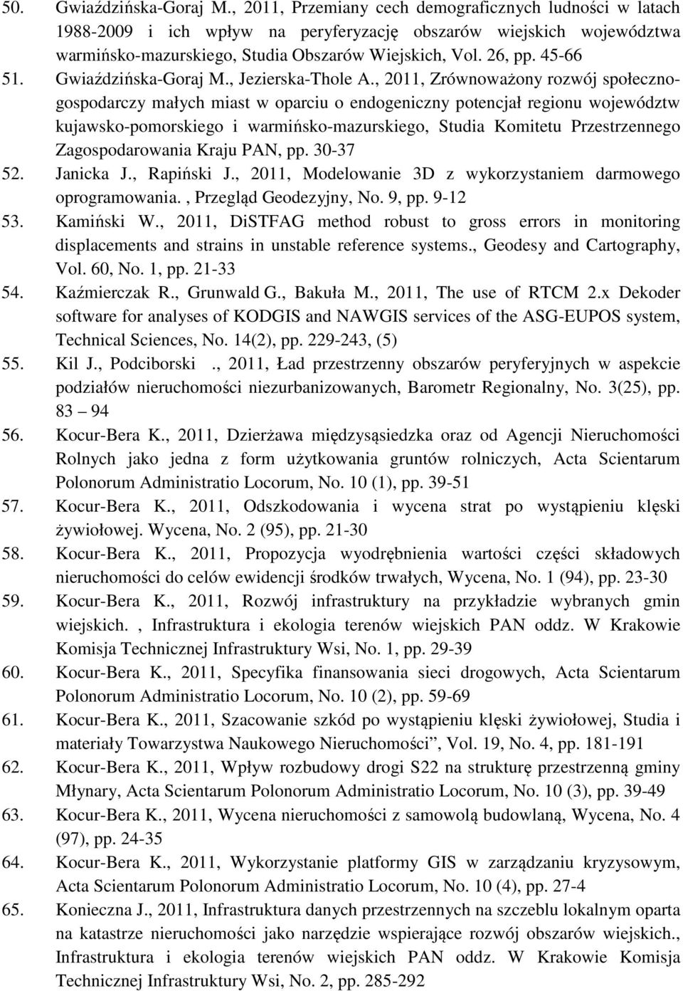 Gwiaździńska-Goraj M., Jezierska-Thole A.