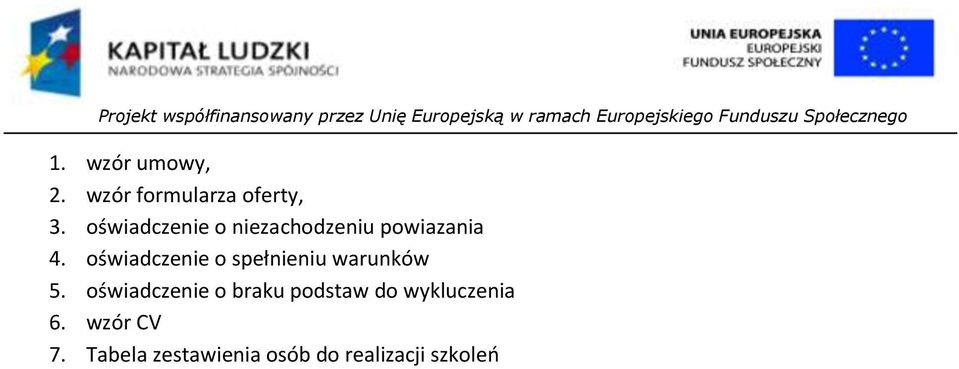 oświadczenie o spełnieniu warunków 5.