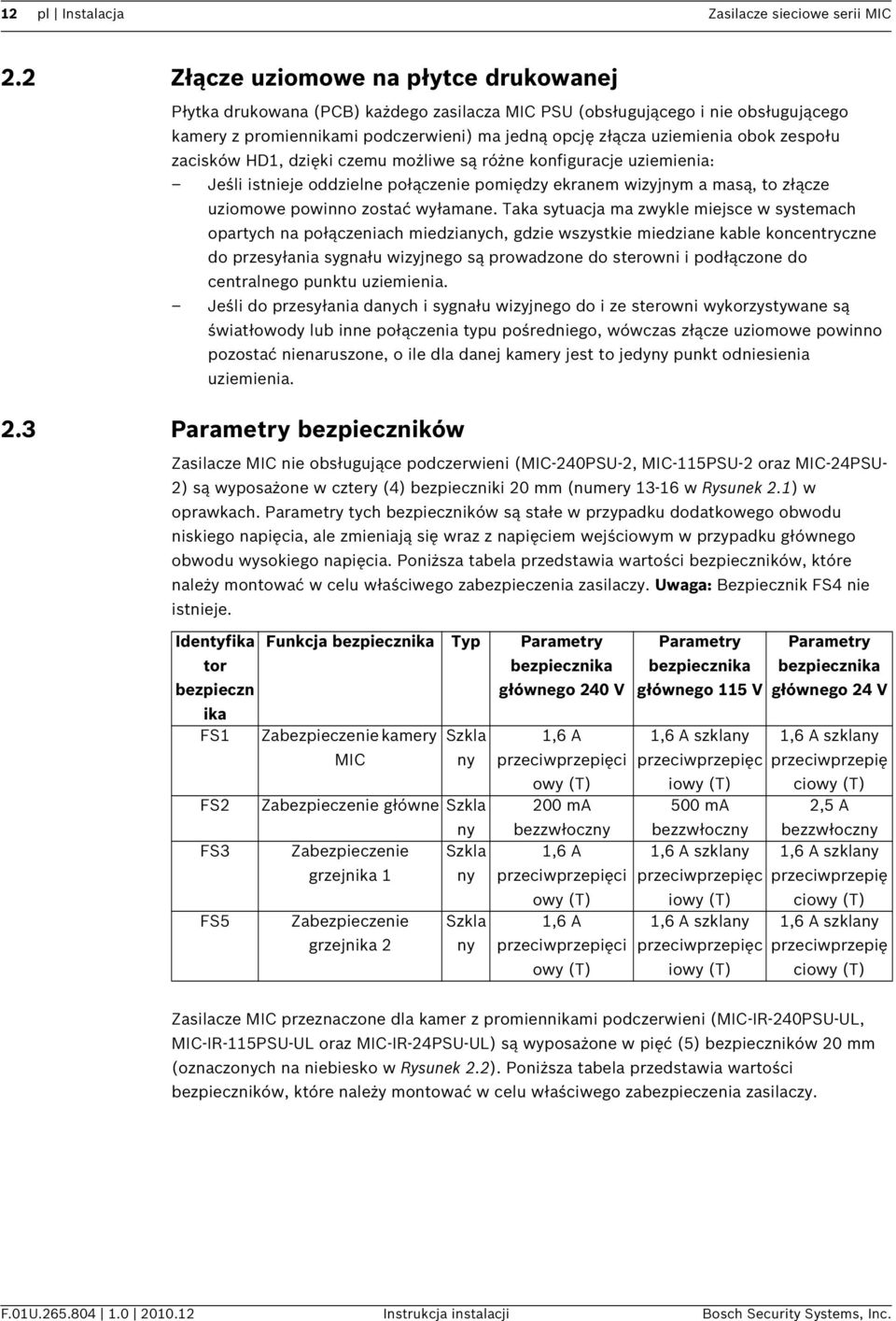 zespołu zacisków HD1, dzięki czemu możliwe są różne konfiguracje uziemienia: Jeśli istnieje oddzielne połączenie pomiędzy ekranem wizyjnym a masą, to złącze uziomowe powinno zostać wyłamane.