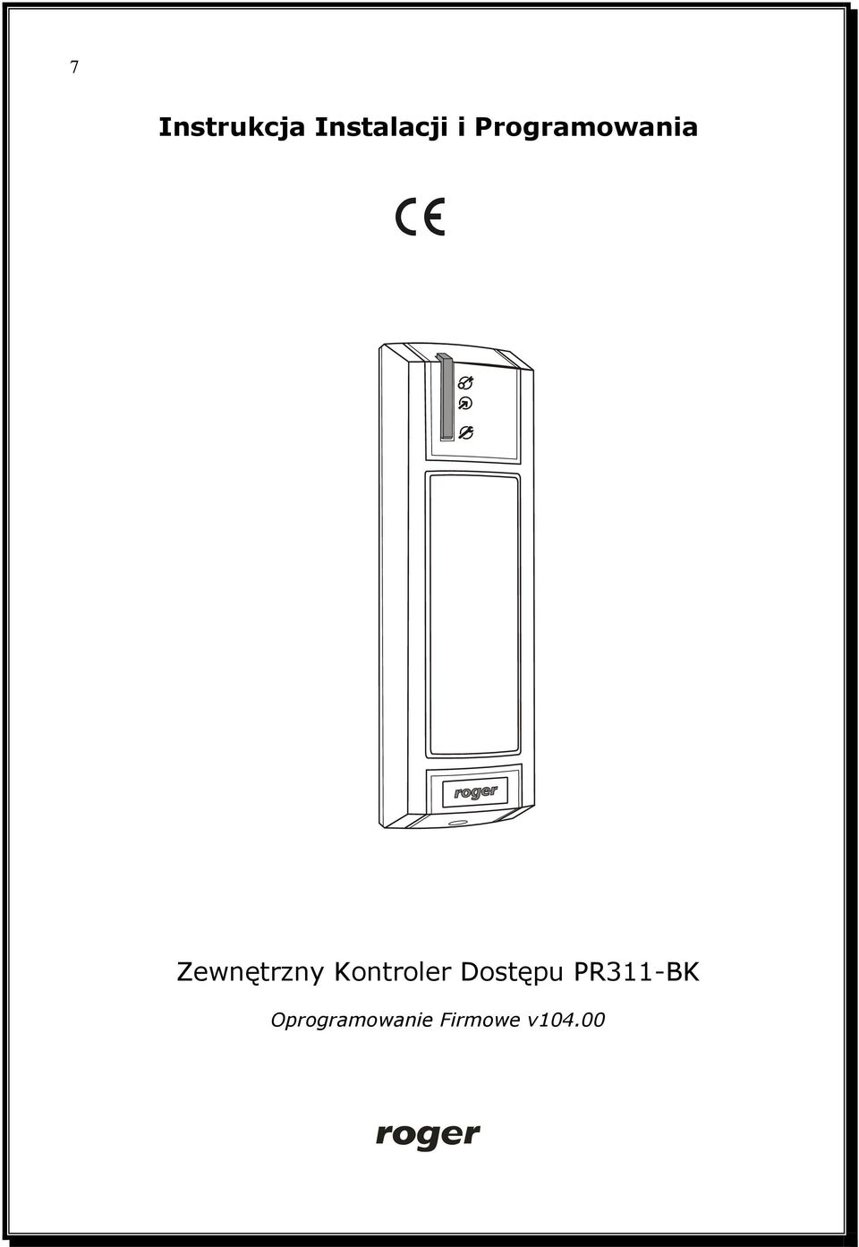 Kontroler Dostępu PR311-BK