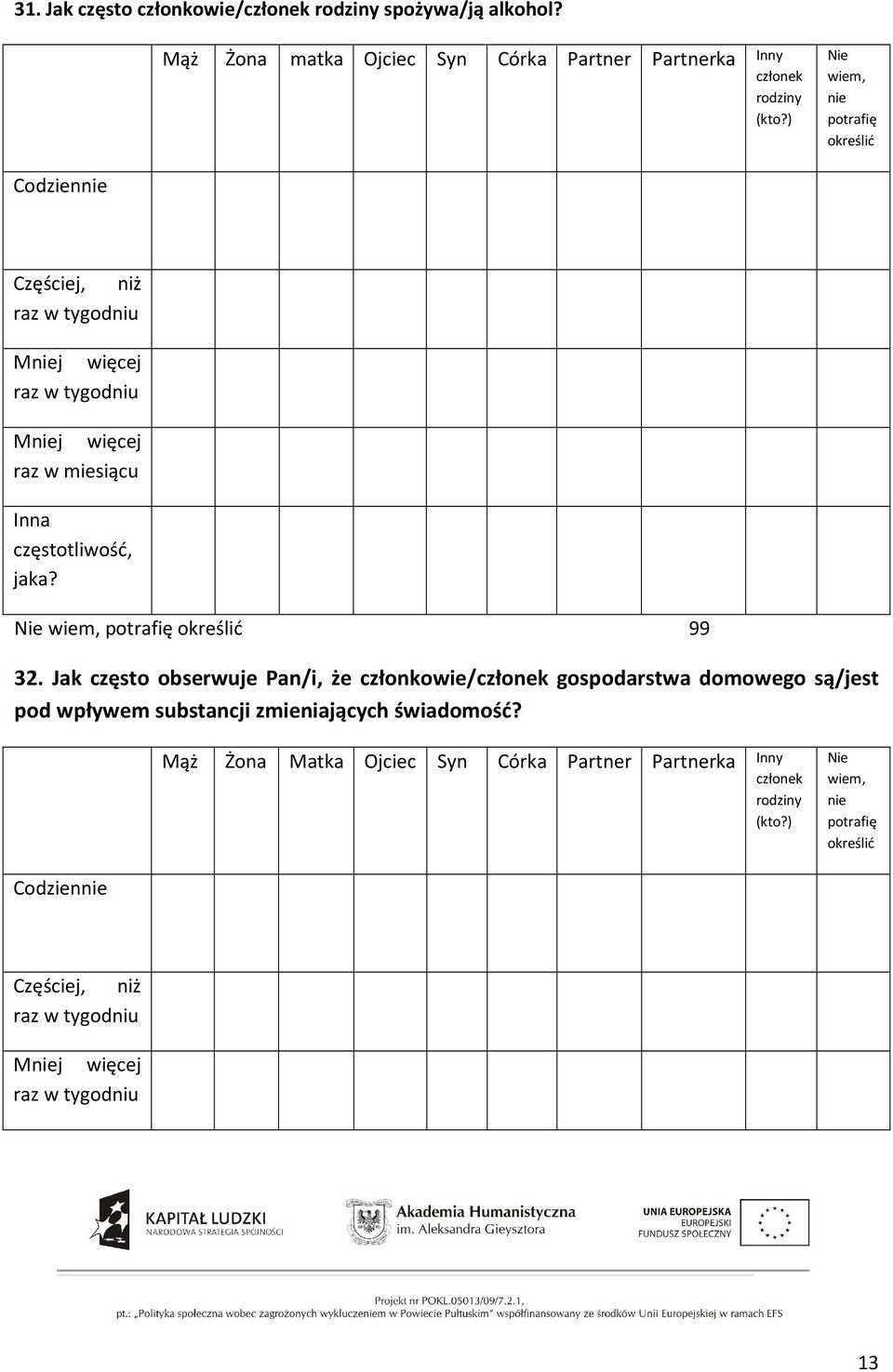 Nie wiem, potrafię określić 99 32.