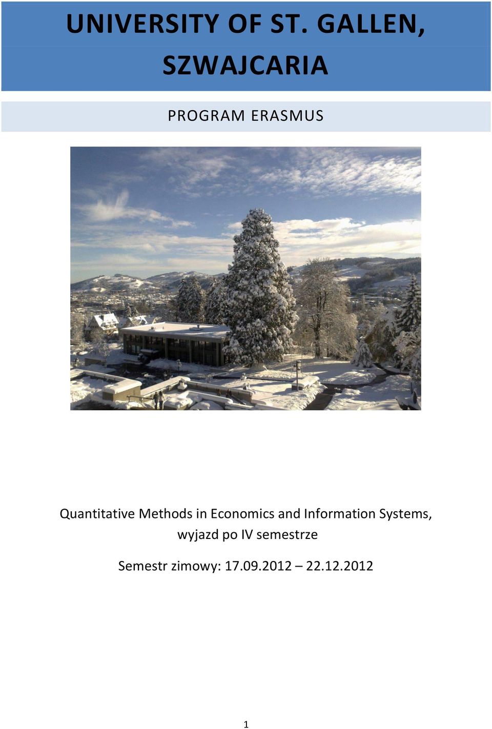 Quantitative Methods in Economics and