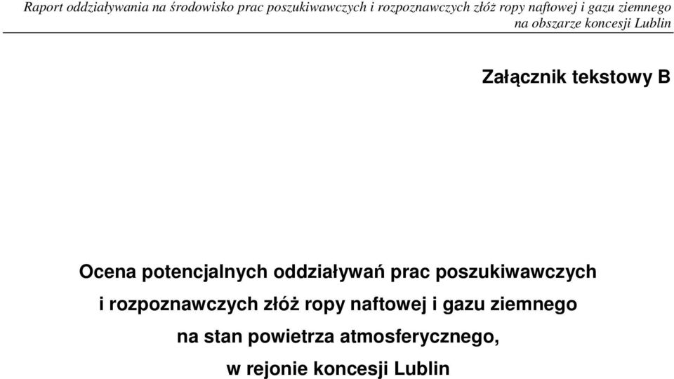 rozpoznawczych złóż ropy naftowej i gazu