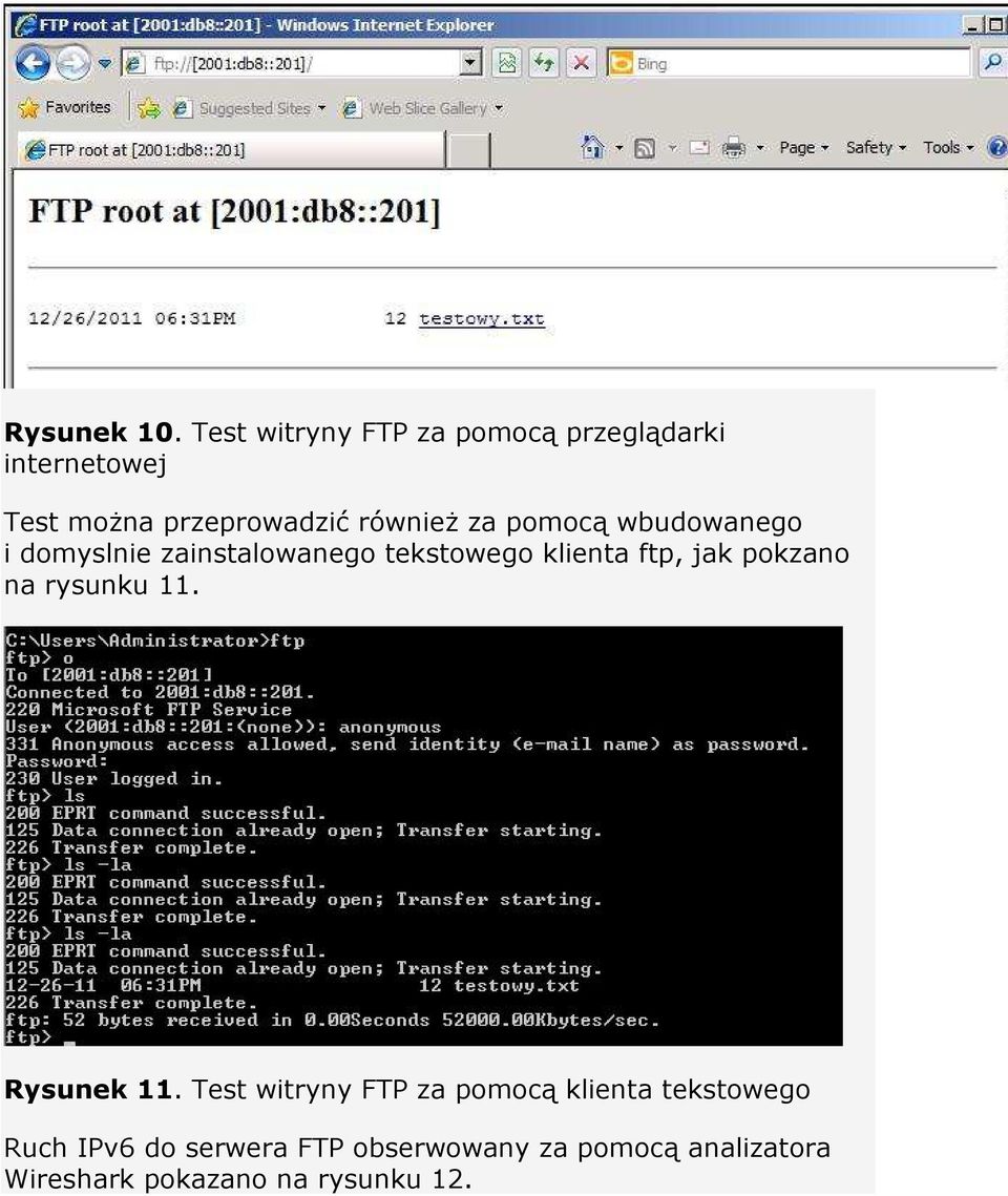 za pomocą wbudowanego i domyslnie zainstalowanego tekstowego klienta ftp, jak pokzano