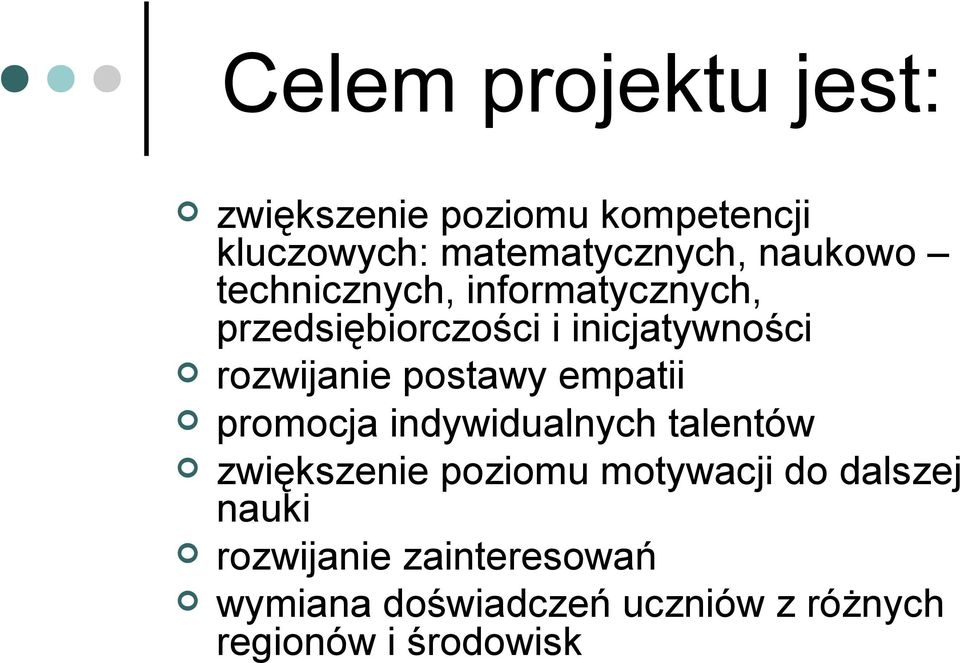 postawy empatii promocja indywidualnych talentów zwiększenie poziomu motywacji do