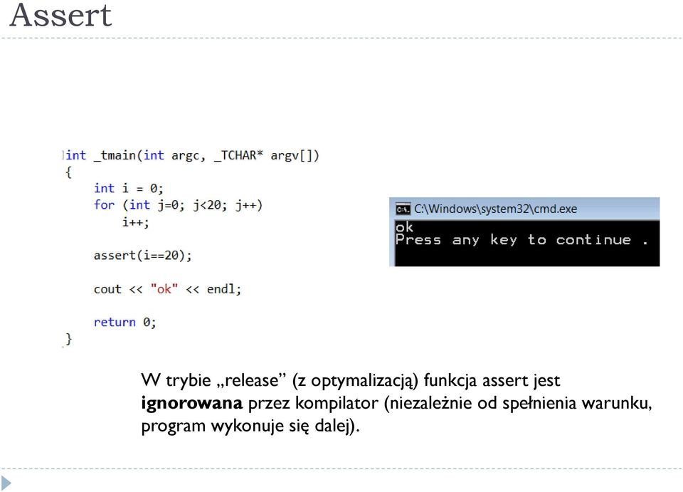 ignorowana przez kompilator