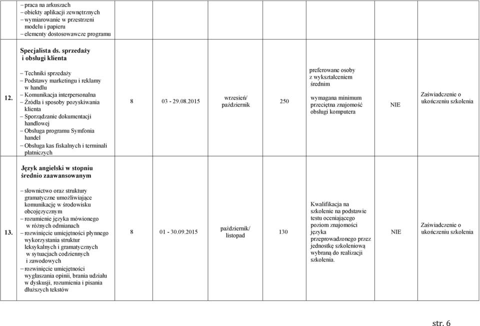 Obsługa kas fiskalnych i terminali płatniczych 8 03-29.08.